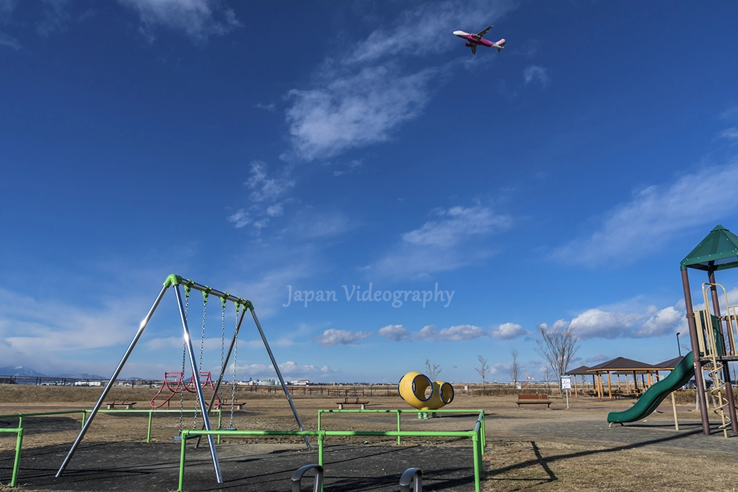 東日本大震災後の仙台空港臨空公園