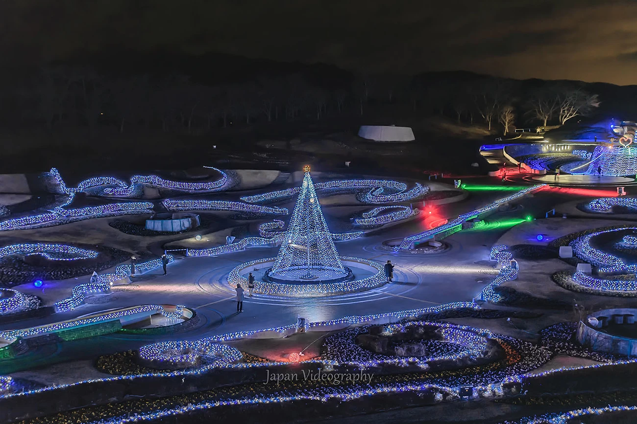 国営みちのく杜の湖畔公園 冬のイルミネーション2019inみちのく公園