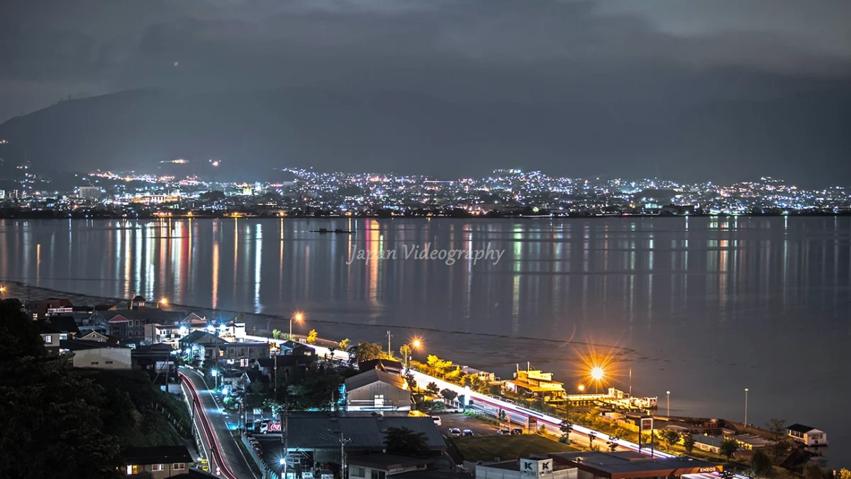 中央道 諏訪湖SAの美しい夜景 恋人の聖地に認定された絶景スポット