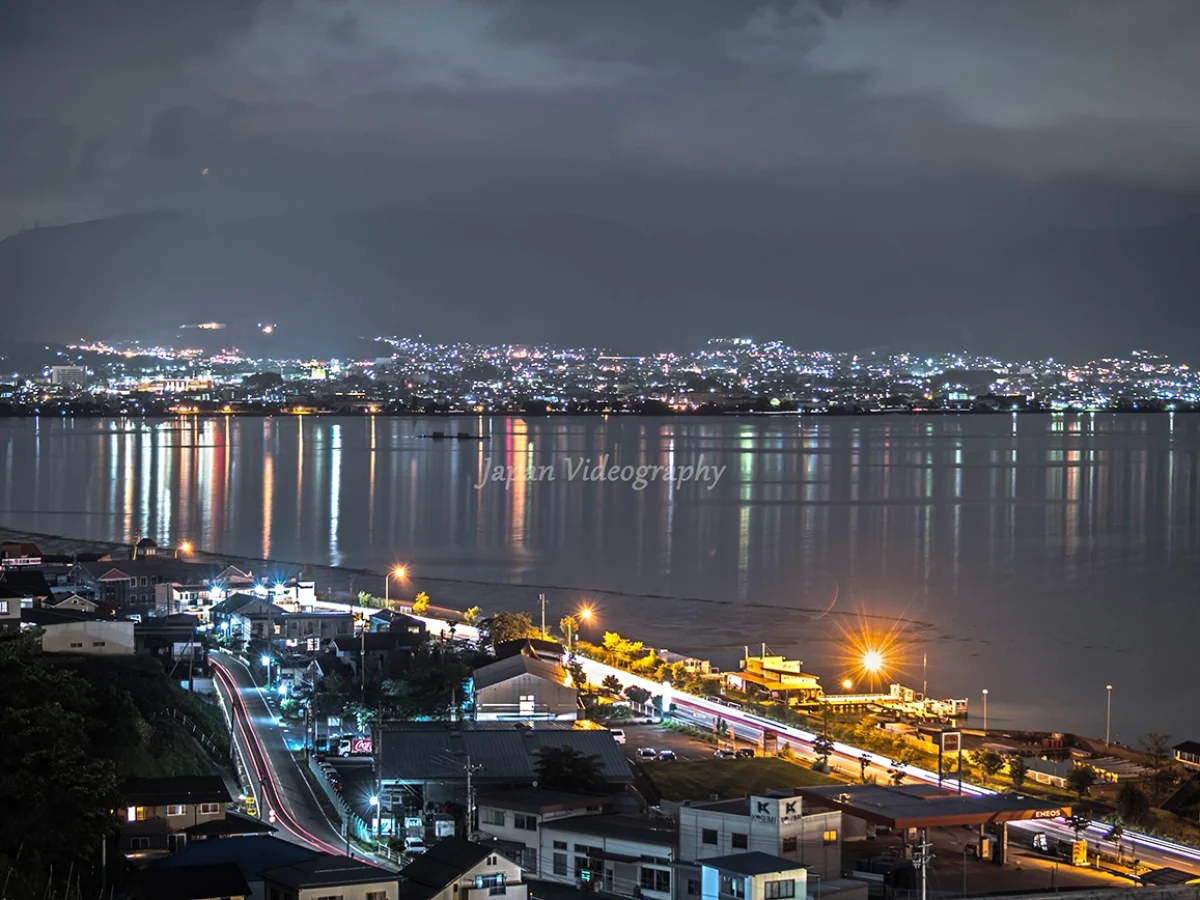 SatoSato　あさのたかを　タイルアート　諏訪市　諏訪湖　夜景 あさのたかを タイルアート 諏訪市 諏訪湖 夜景 あさのたかを タイル
