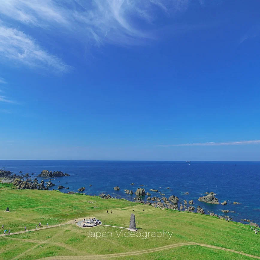 刑部人、【入道崎　男鹿半島】、希少な額装用画集より、美品、日本人画家 刑部人、【入道崎 男鹿半島】、希少な額装用画集より、美品、日本人画家