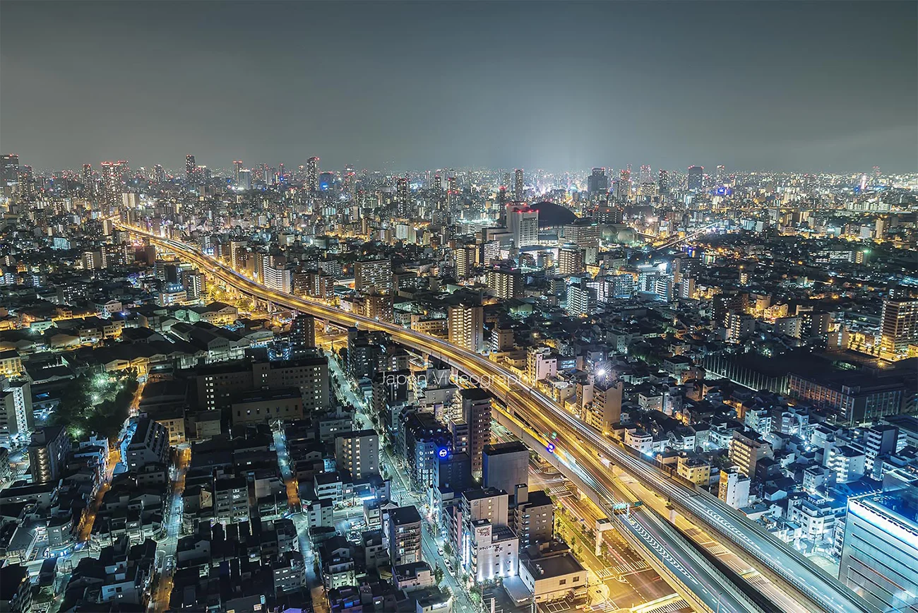ホテル大阪ベイタワーから眺める夜景