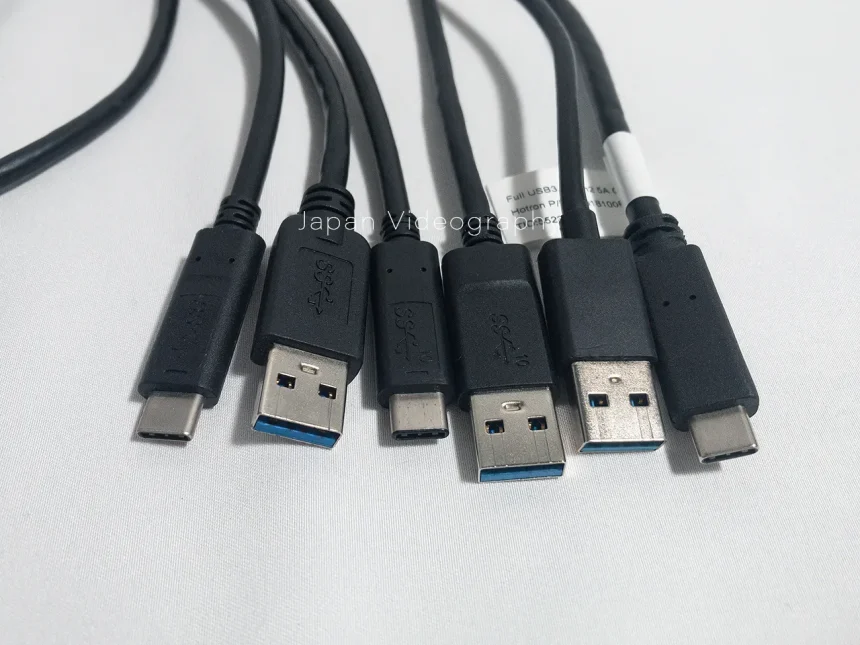 規格違いのUSBケーブル