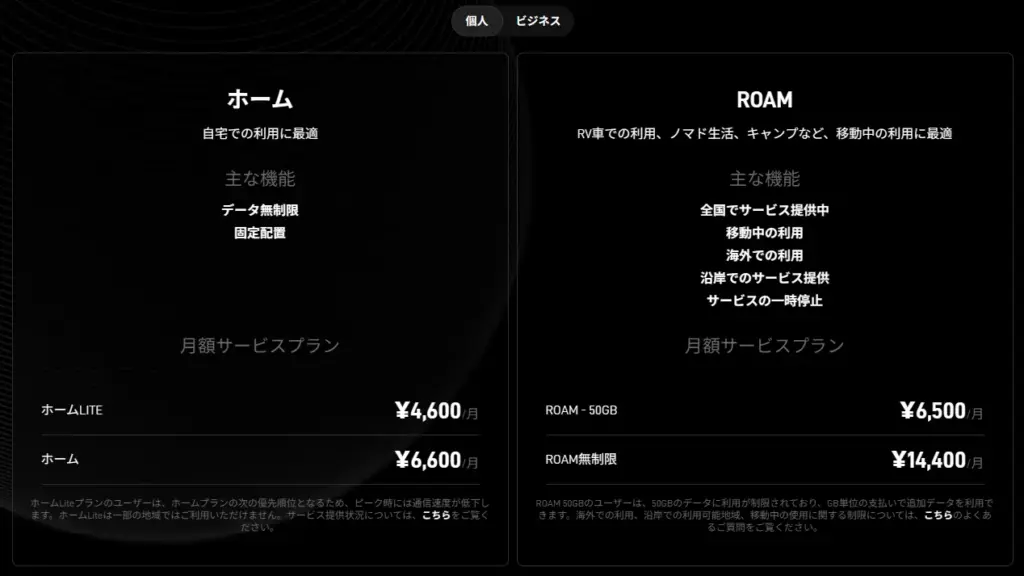 Starlink 2025年6月12日の価格改定