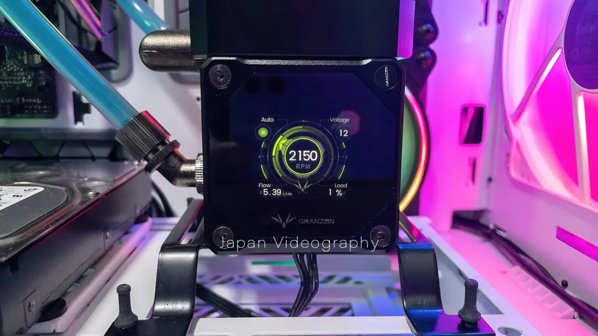 aquacomputer 水冷 ポンプ aqua computer、制御用電子ユニットが合体したアドレサブルRGB