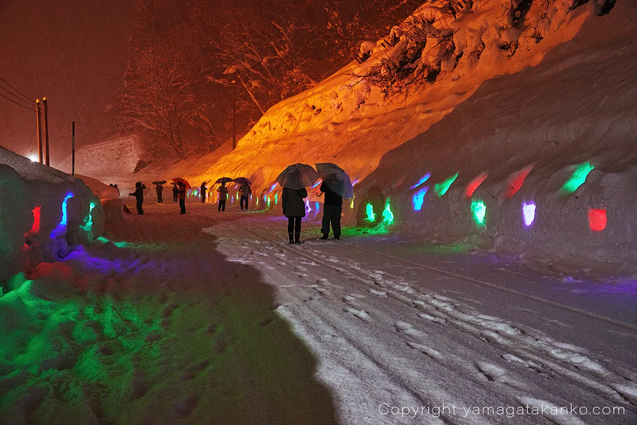 山形県大蔵村 肘折幻想雪回廊の開催風景