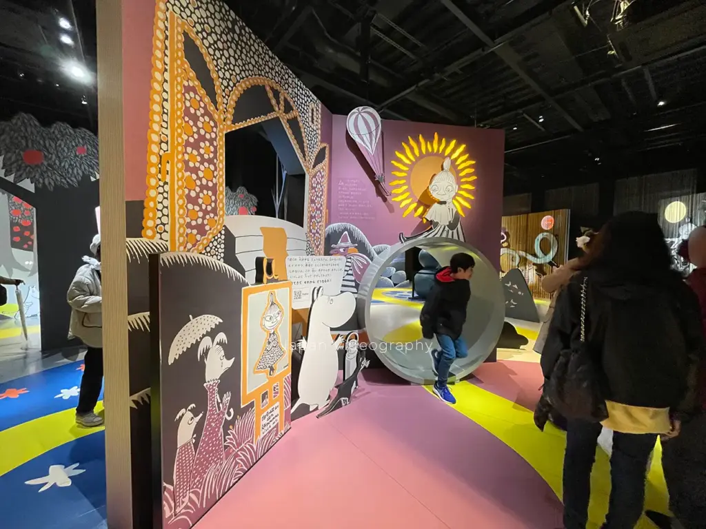 ムーミンバレーパークのコケムス 体感展示