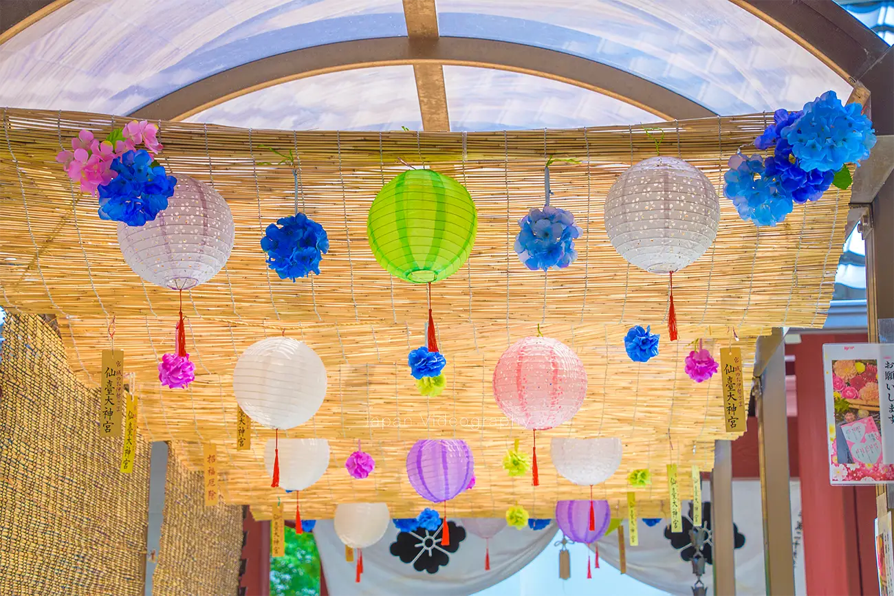 宮城県仙台市 仙台大神宮 参道の提灯
