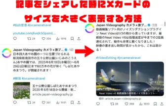 WordPressサイトの記事をXでシェアした時にカードを大きく表示する方法
