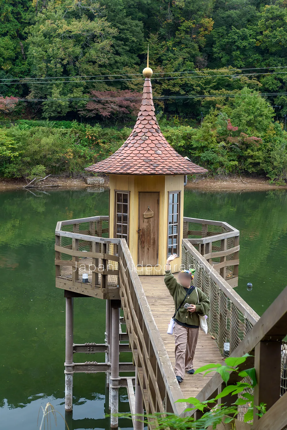 ムーミンバレーパークの水浴び小屋