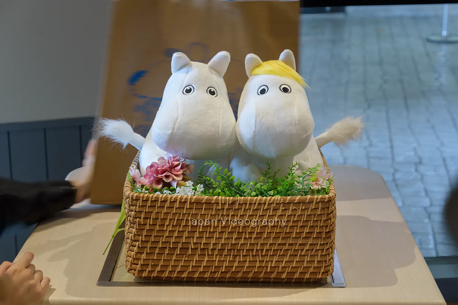 レットゥラ ラウンジのムーミンのぬいぐるみ