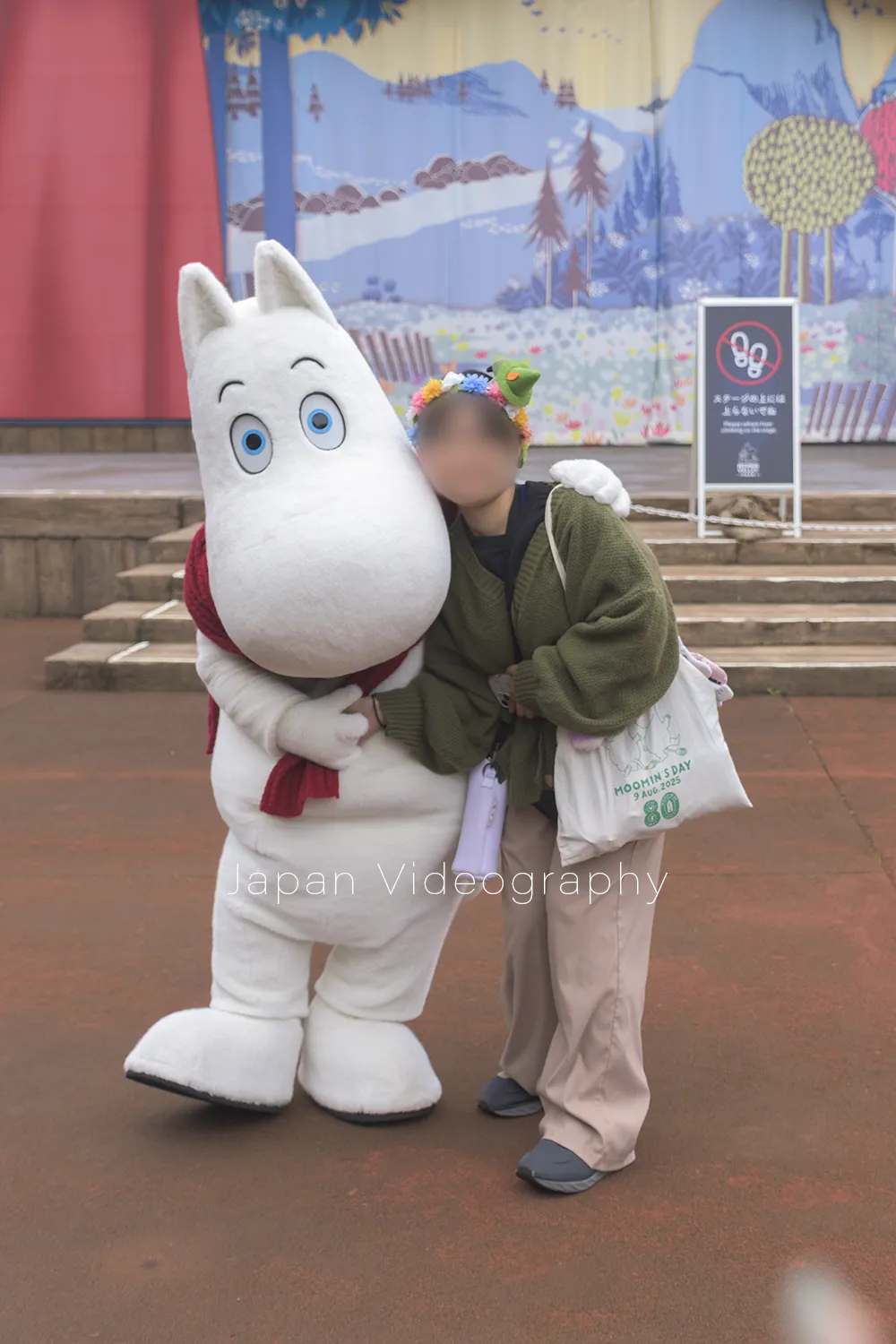 ムーミンとのキャラクターグリーティング