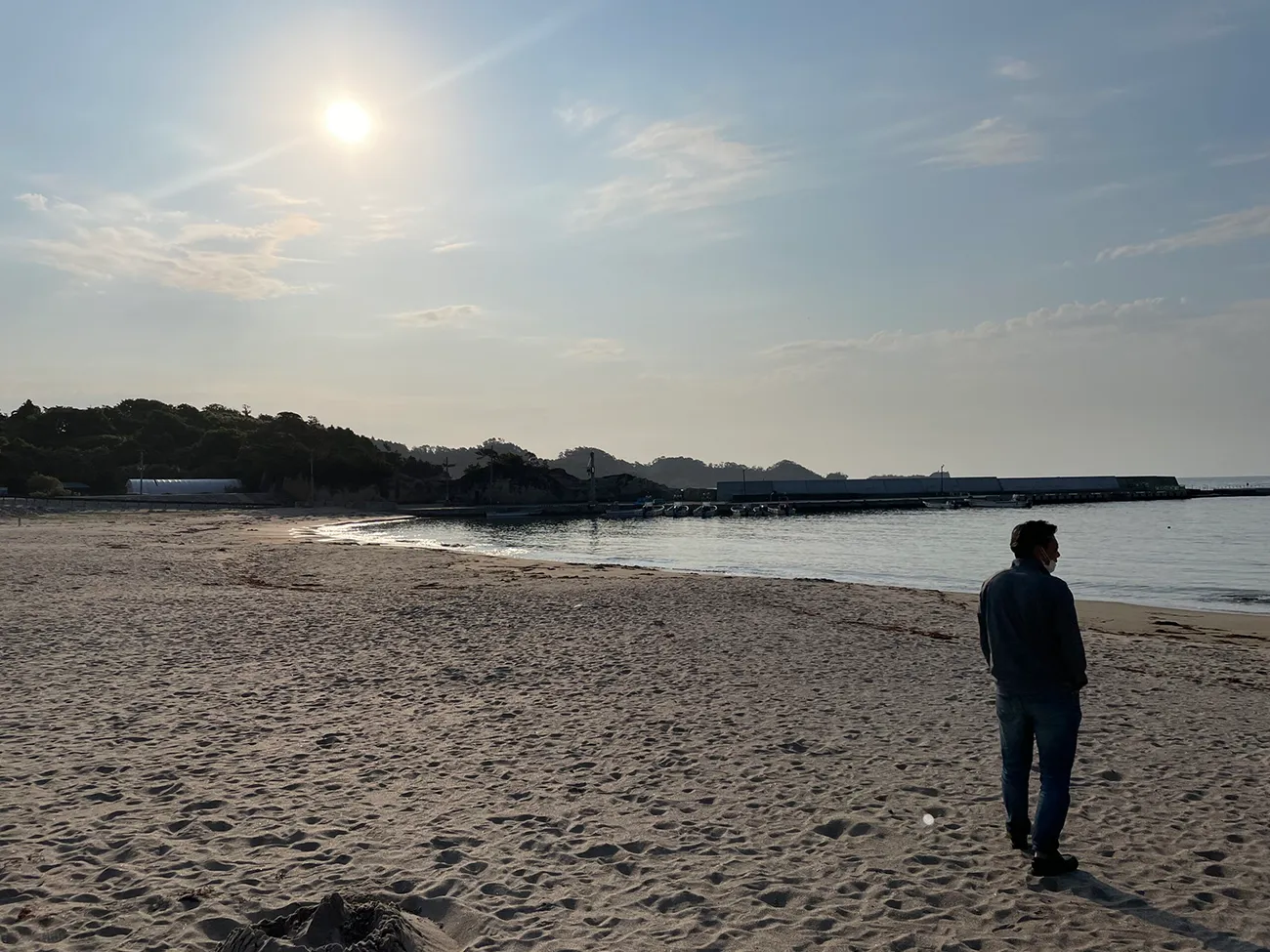 奥松島 朝の月浜の風景
