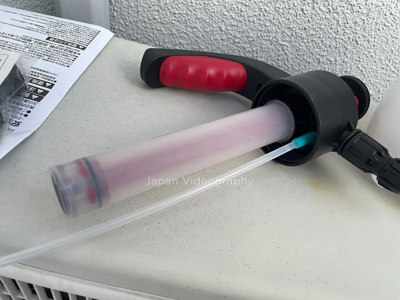 コメリCRUZARD蓄圧式フォームガンのポンプ構造