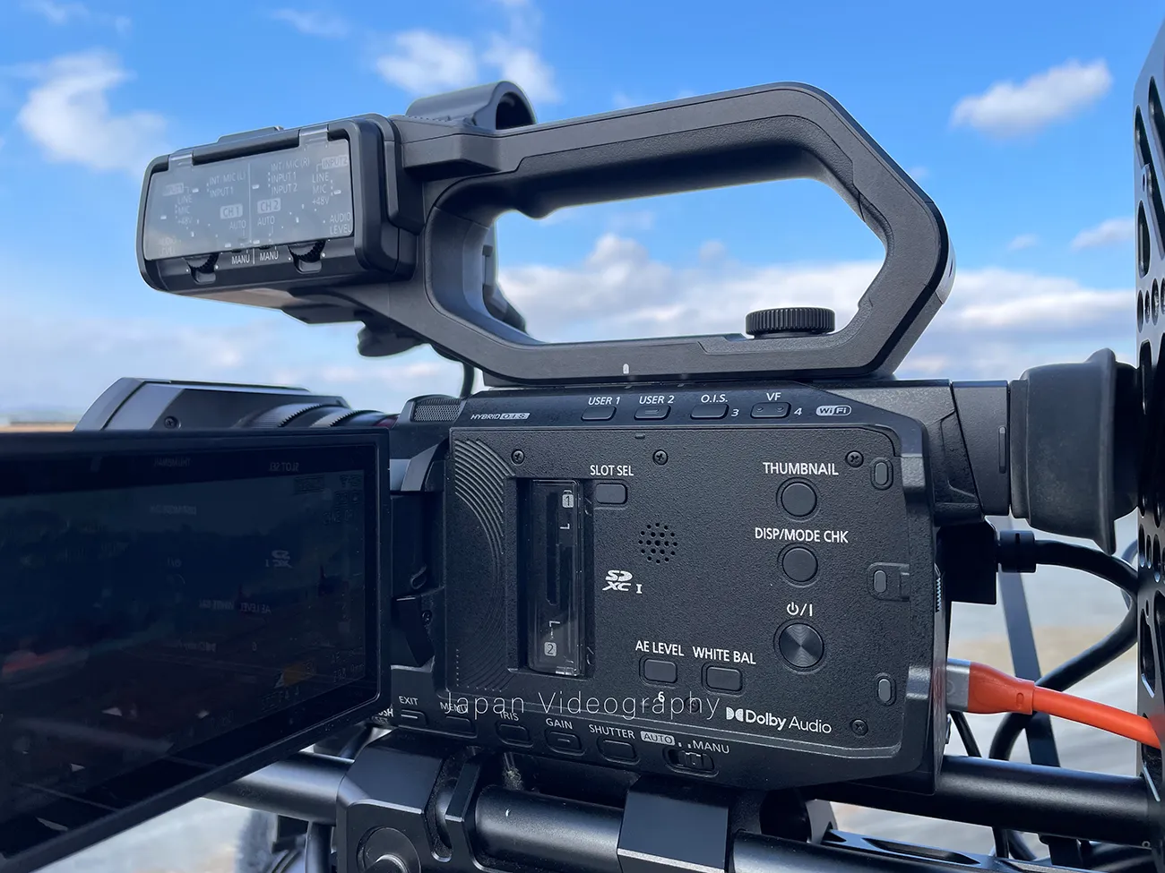 パナソニック HC-X1600のハンドルユニット