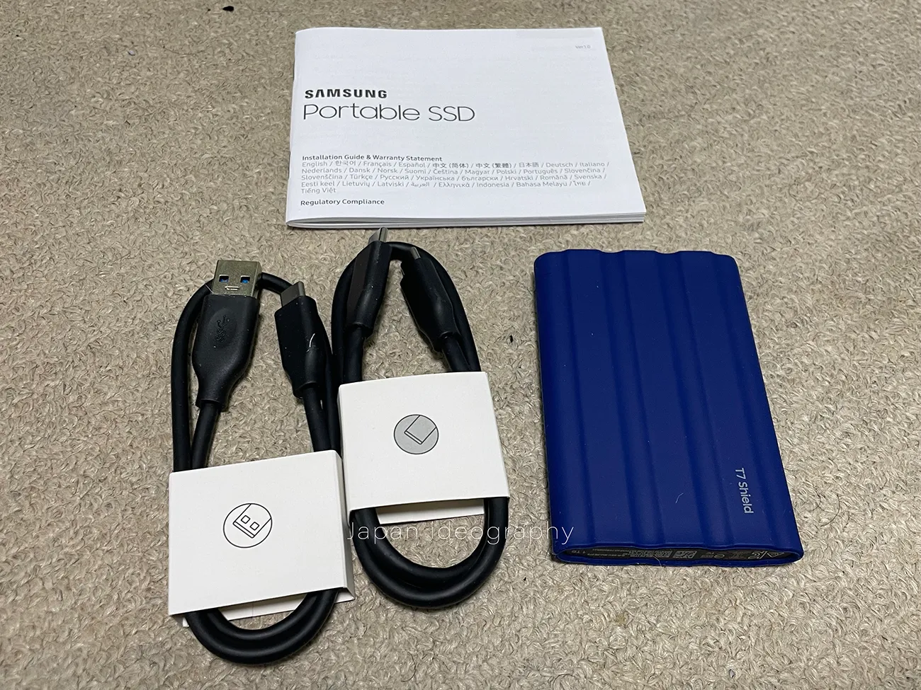 Samsung T7 Shieldの付属品