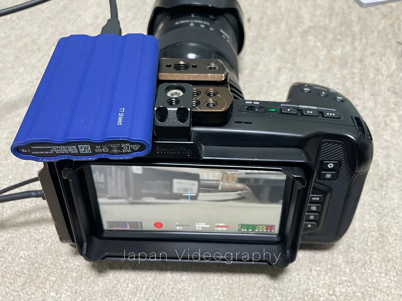 超高速転送SSD Samsung T7 ShieldとBMPCC6K