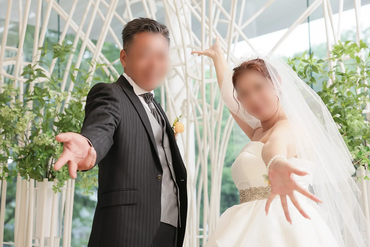 小さな結婚式のフォトウェディング撮影
